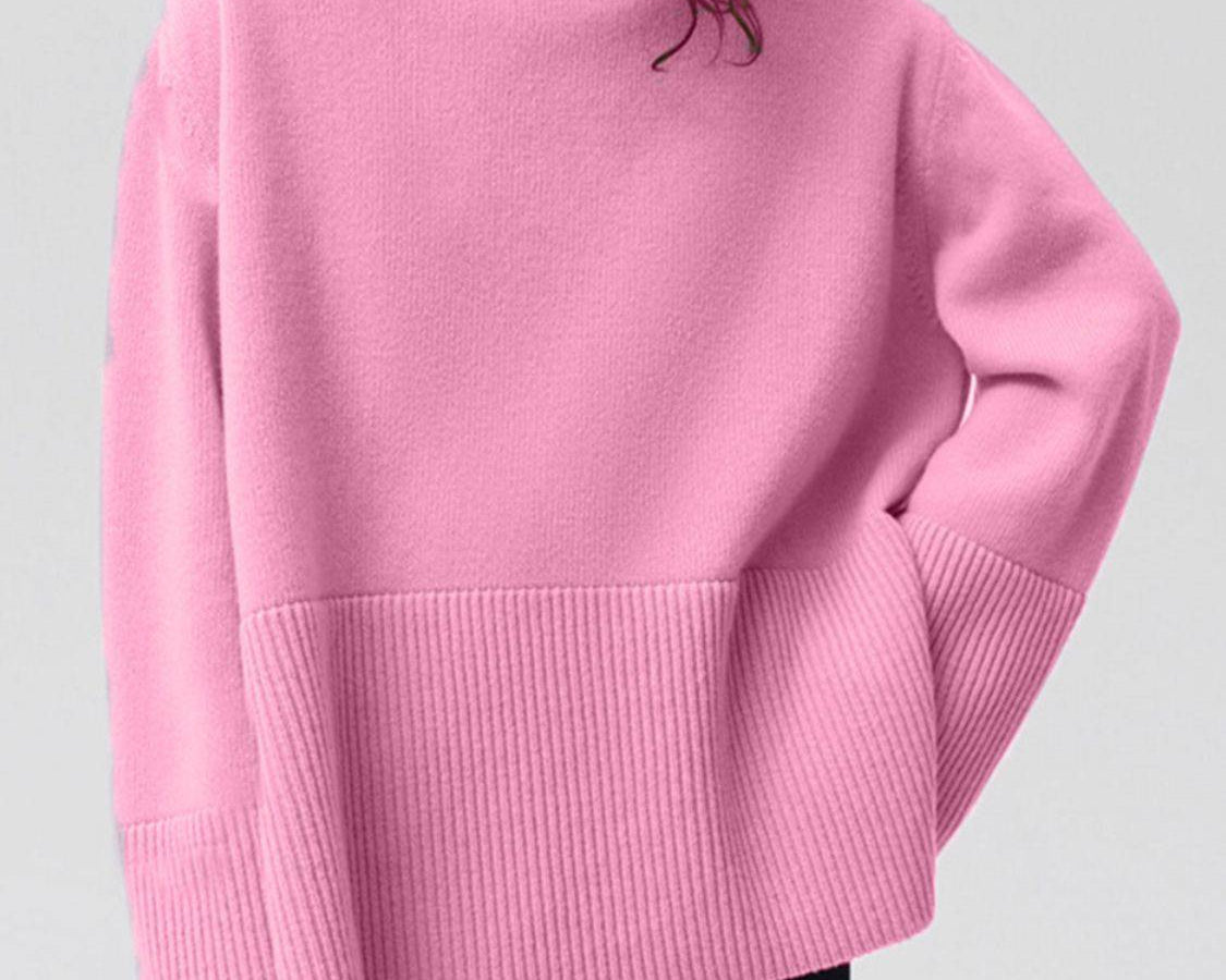 NEWYORKLISTED STYLE COLLECTION: Turtleneck Drop Shoulder Sweater - NEWYORKLISTED