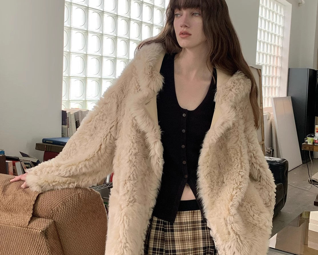 Clouds of Smoke Become Rain Imported Tuscan Hooded Sheepskin - NEWYORKLISTED