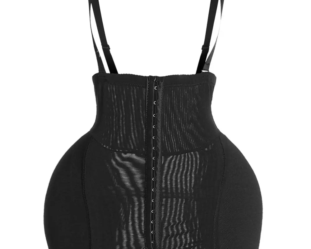 NEWYORKLISTED Intimate Apparel: Black shapewear with straps on a white background