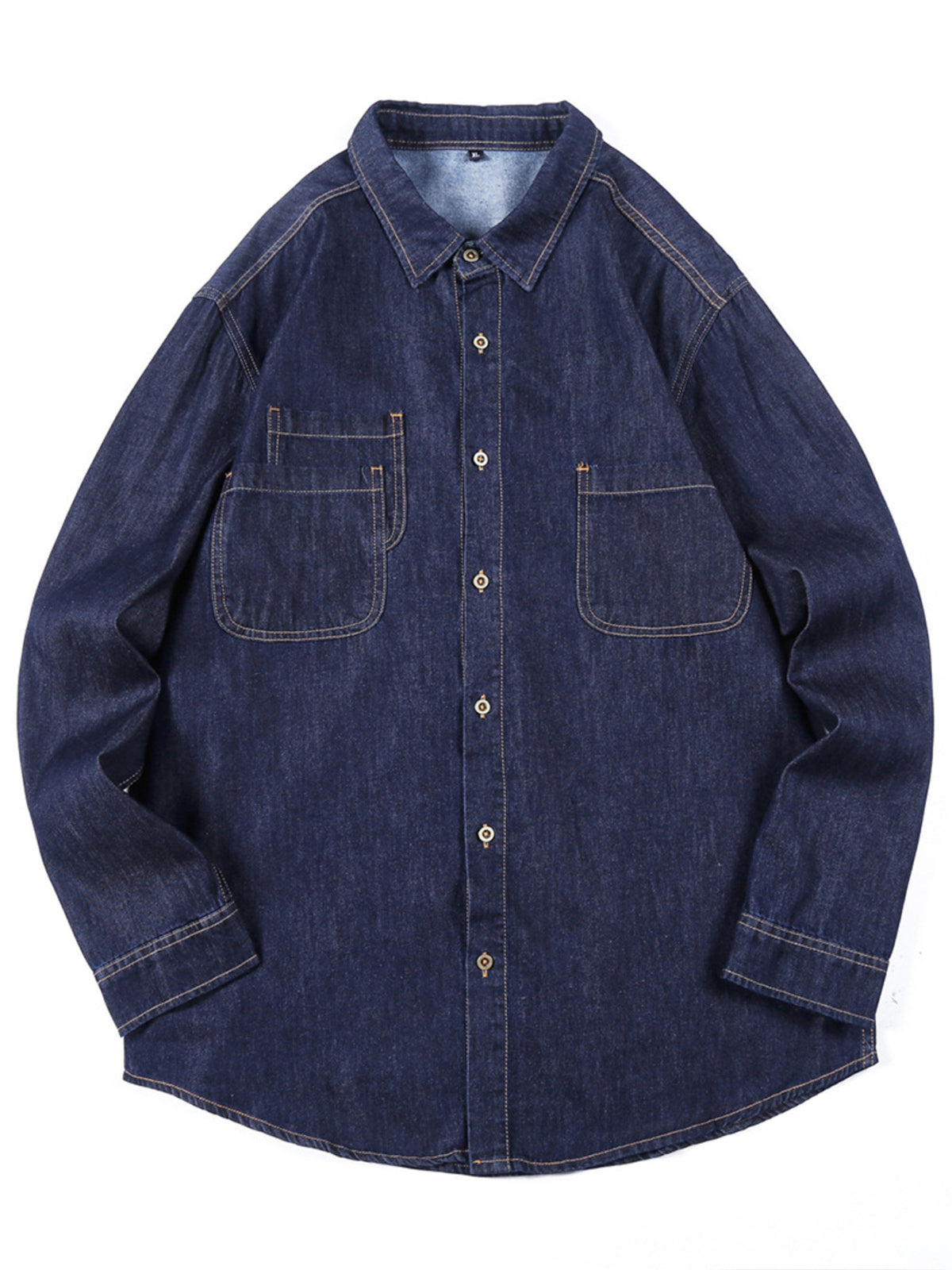 NEWYORKLISTED ATLAS MEN'S COLLECTION – Men's long-sleeve denim button-down shirt, product image 4