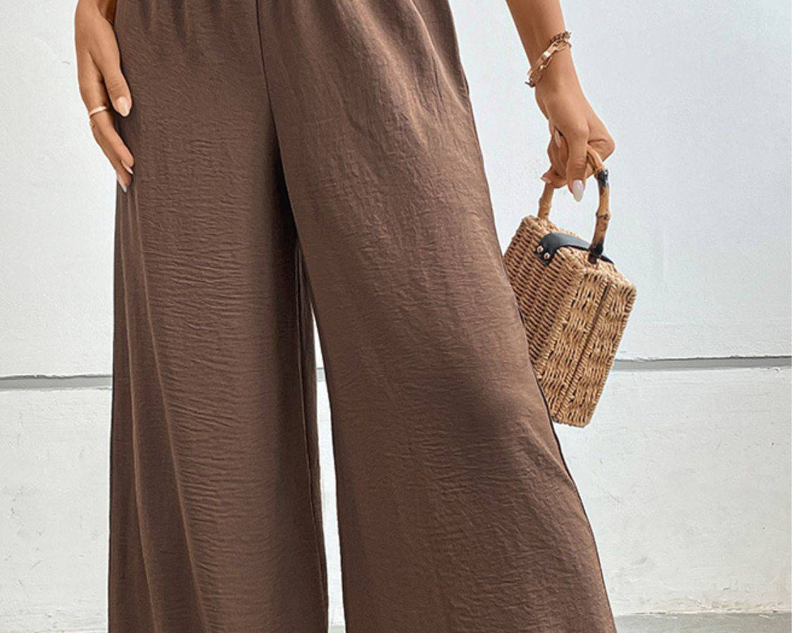 NYLD Wide Waistband Relax Fit Long Pants - NEWYORKLISTED