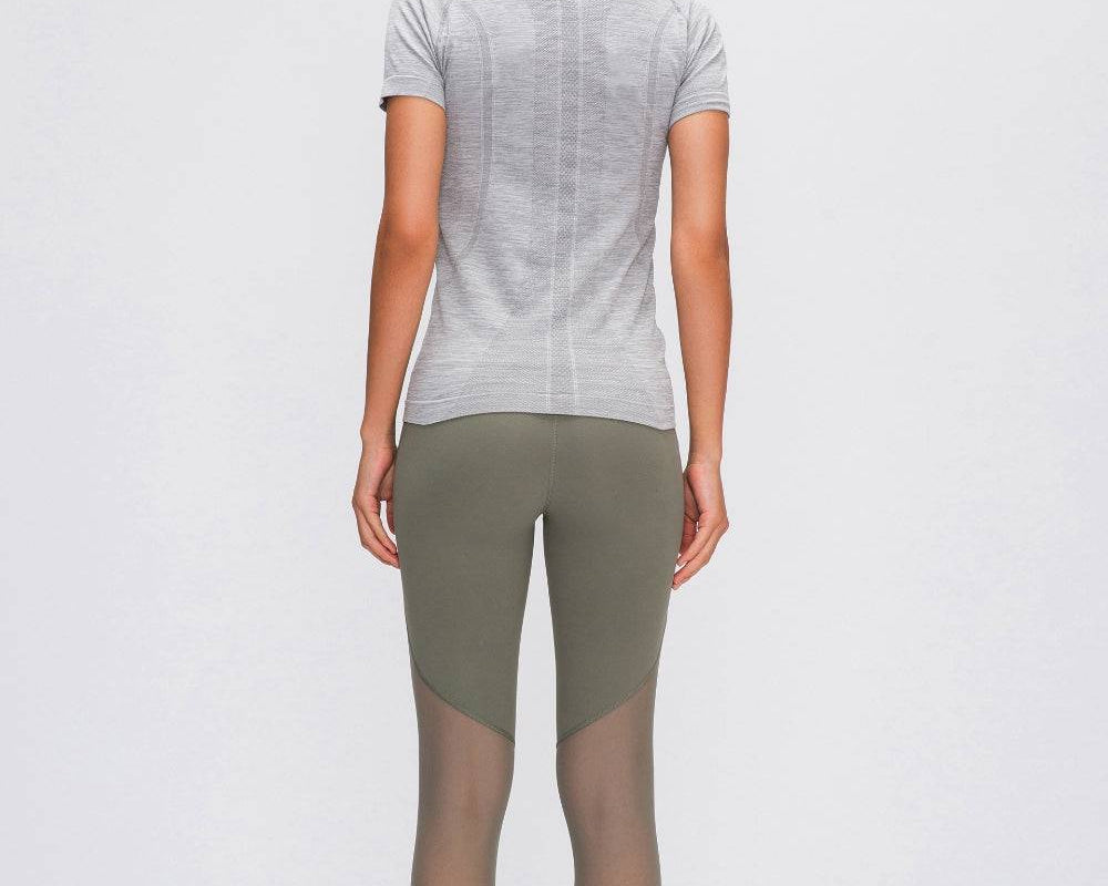 Millennia Round Neck Short Sleeve Active T-Shirt - NEWYORKLISTED