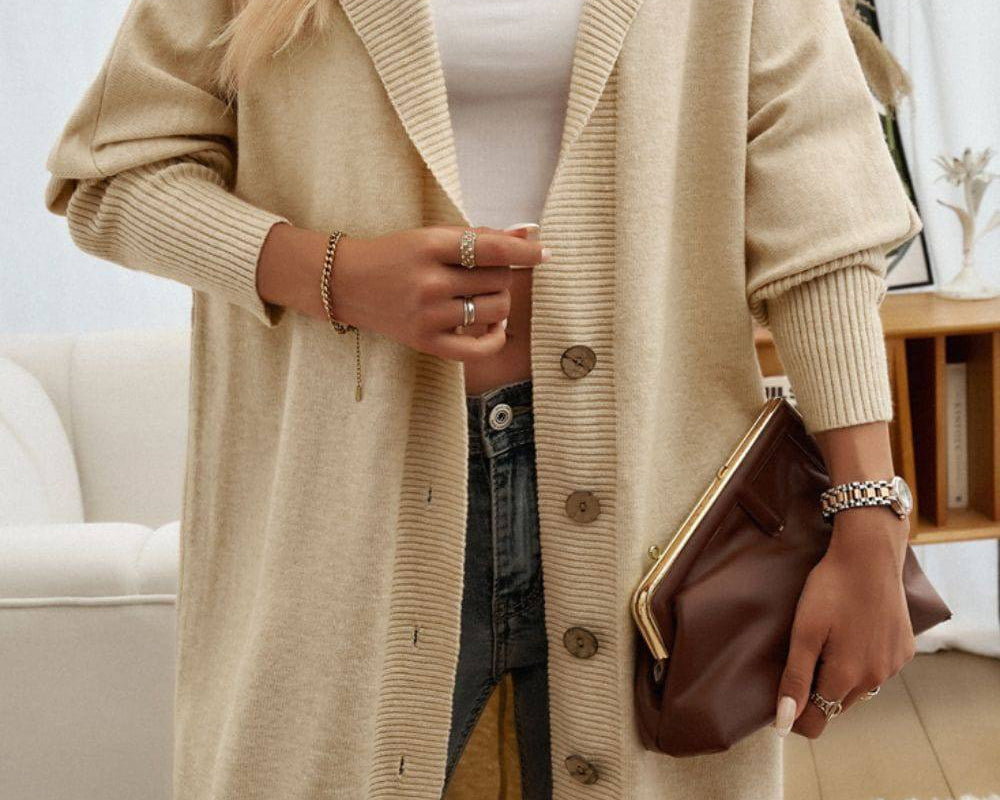 NEWYORKLISTED STYLE COLLECTION: Long Sleeve Hooded Cardigan - NEWYORKLISTED