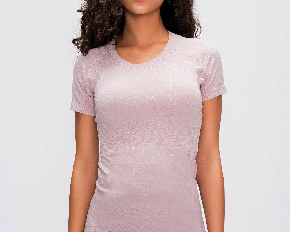 Millennia Round Neck Short Sleeve Active T-Shirt - NEWYORKLISTED