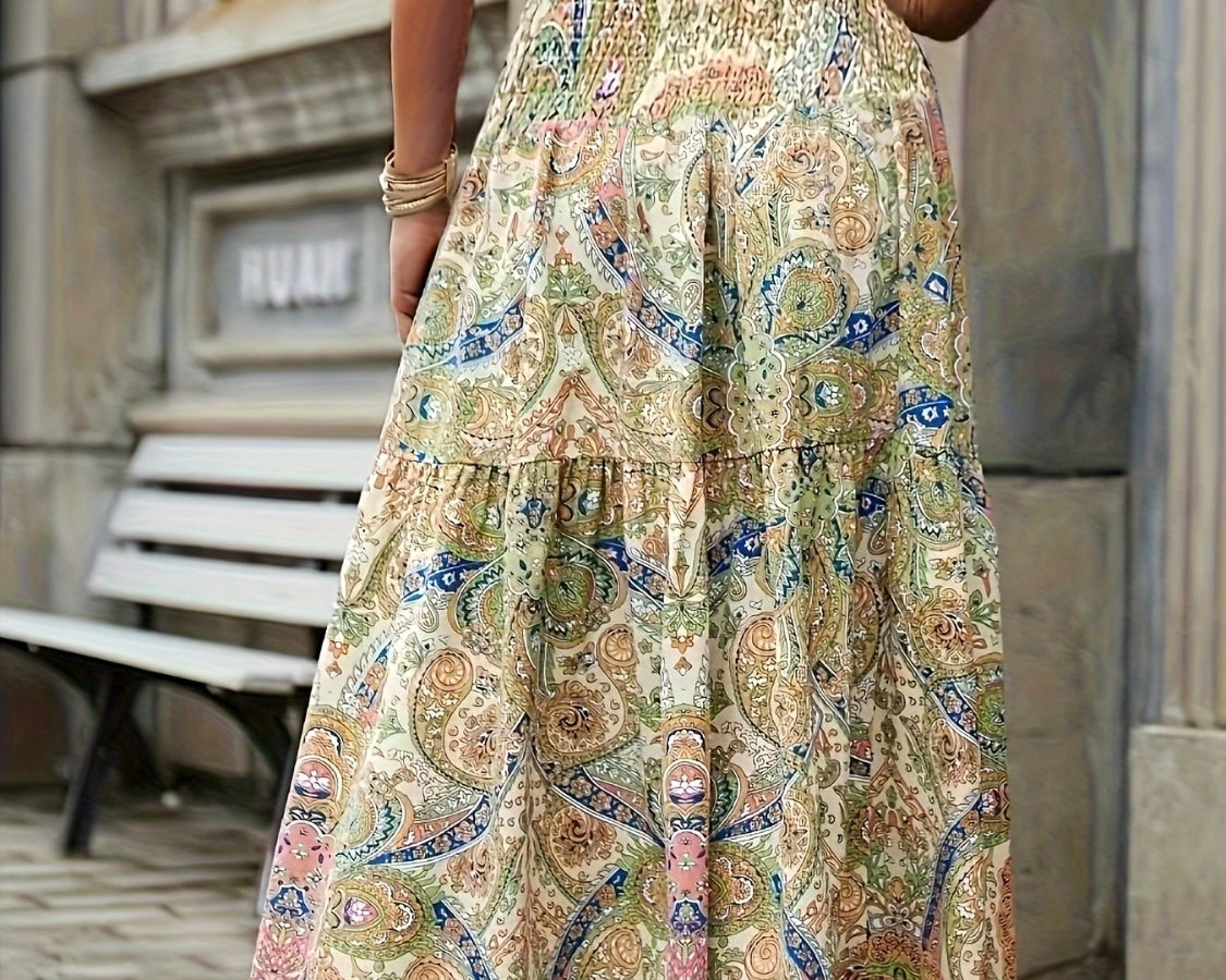 NEWYORKLISTED STYLE COLLECTION: Tiered Smocked Printed Skirt - NEWYORKLISTED