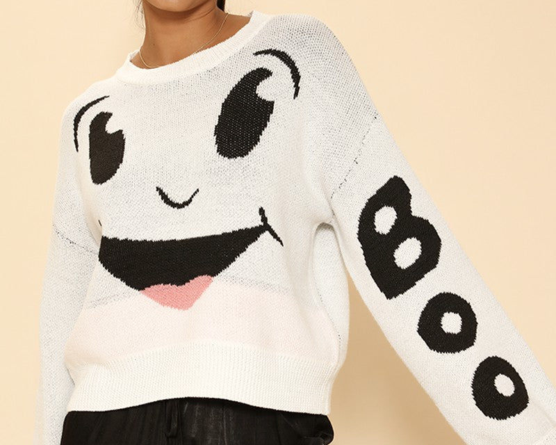 Ghost Halloween Sweater - NEWYORKLISTED