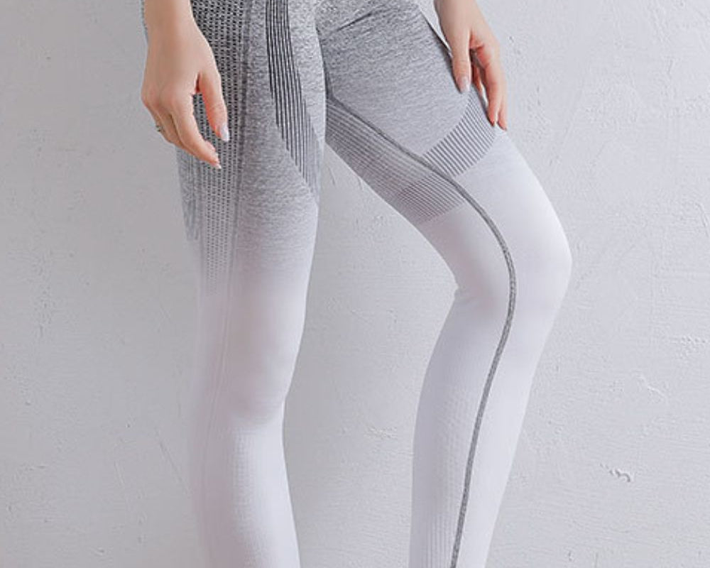 Gradient High Waist Sports Leggings - NEWYORKLISTED