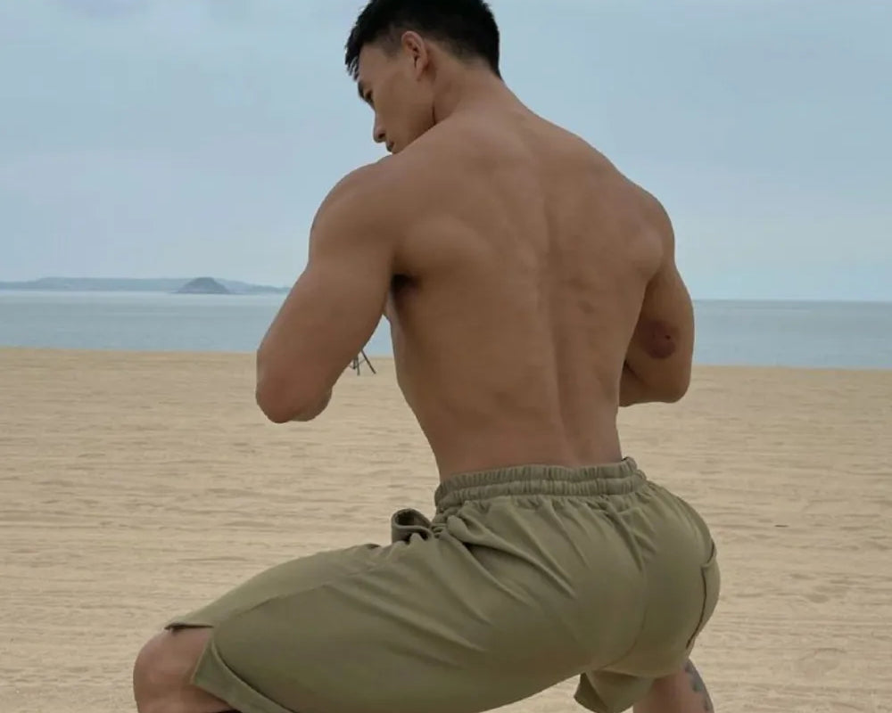 NEWYORKLISTED ATLAS MEN’S COLLECTION: Men's Plus Size Drawstring Shorts with Pockets – Everyday Comfort, Elevated Fit in Moss