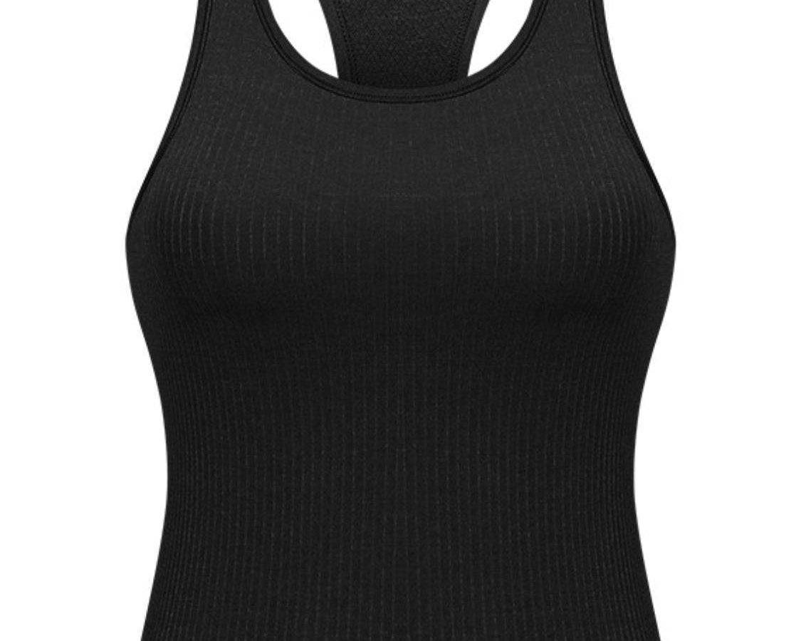 Round Neck Racerback Active Tank: NEWYORKLISTED STYLE COLLECTION - NEWYORKLISTED