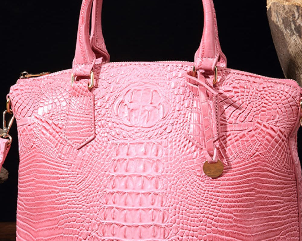 NEWYORKLISTED STYLE COLLECTION: Vegan Leather Crocodile Pattern Handbag - NEWYORKLISTED