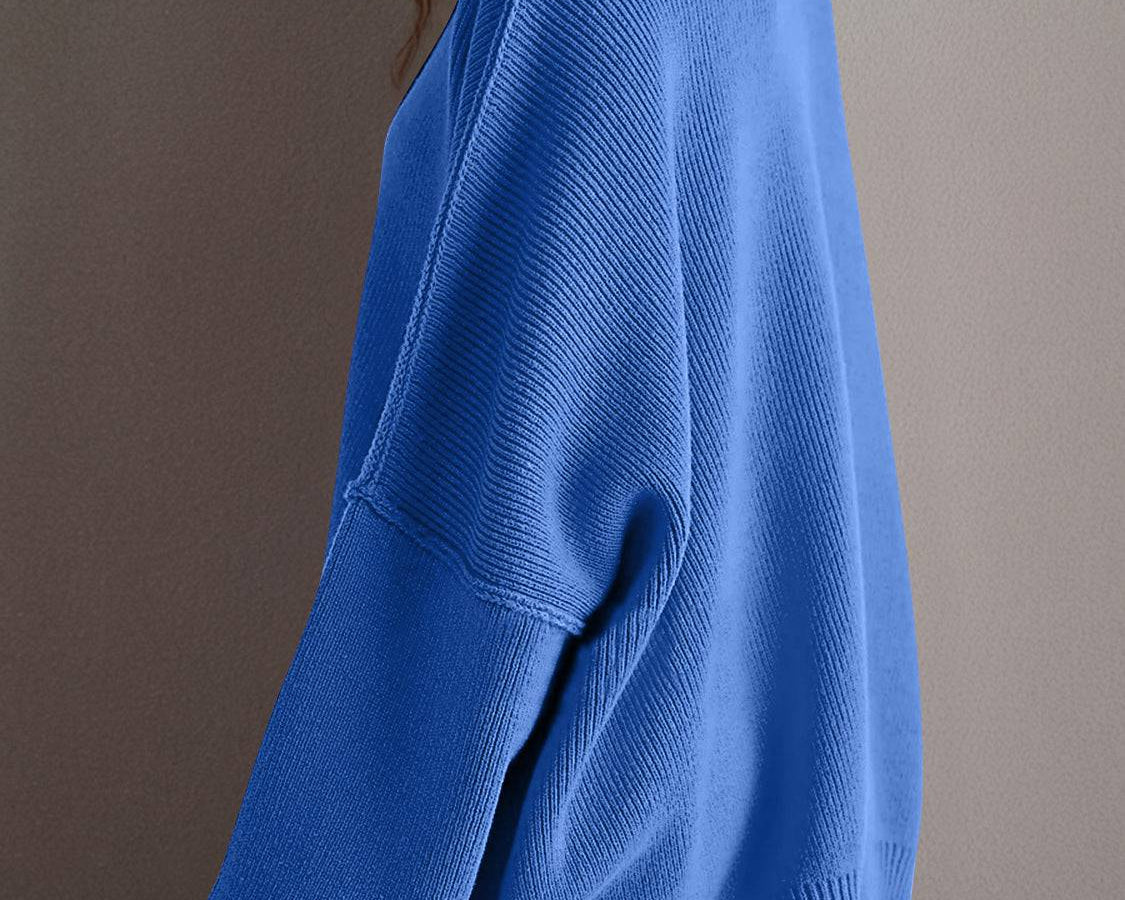 NEWYORKLISTED STYLE COLLECTION: Round Neck Long Sleeve Sweater - NEWYORKLISTED