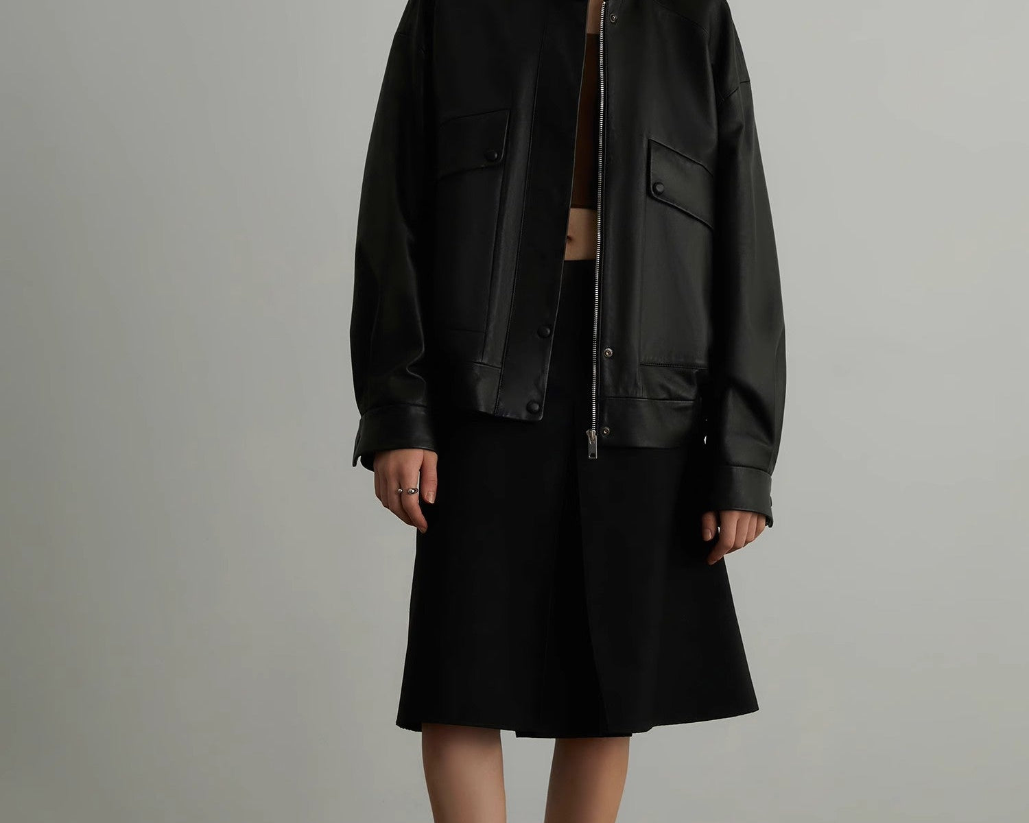 Brown Retro Genuine Leather Jacket Women's Motorcycle Sheep Leather Jacket Short "Loveless Muse" - NEWYORKLISTED