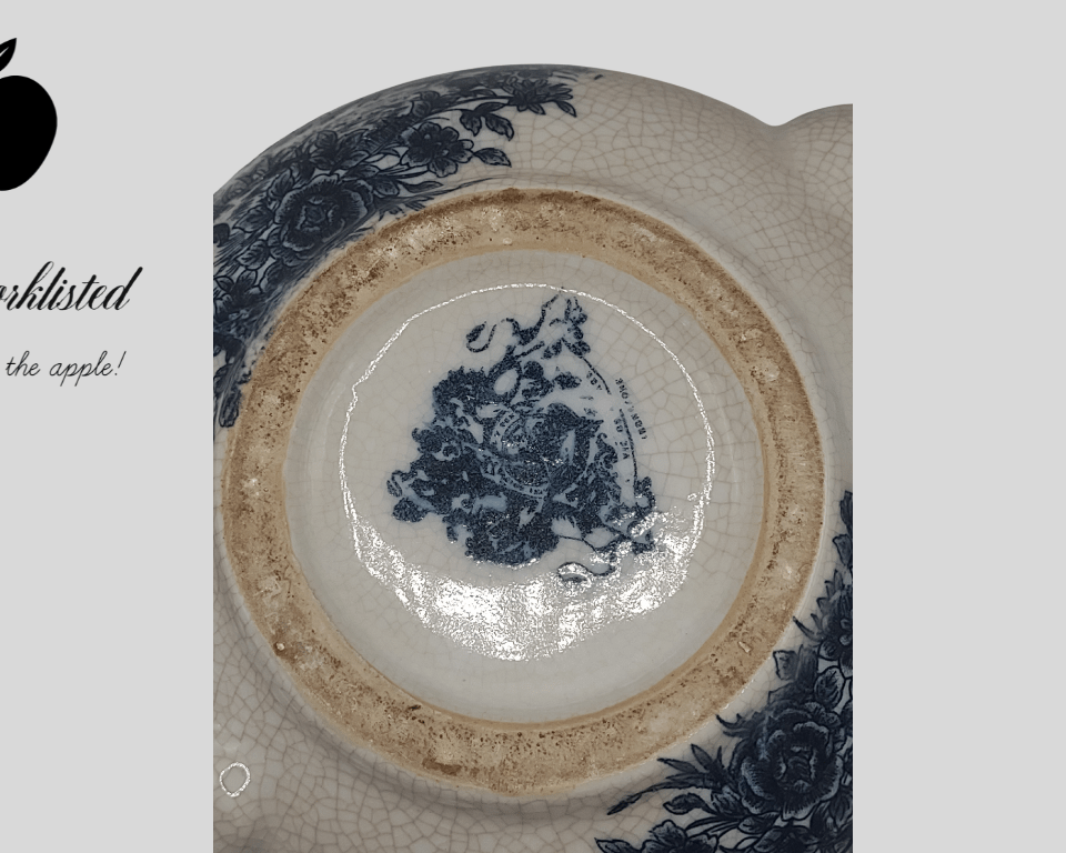 Blue and White Porcelain Teapot – 18th Century Style Replica with Crackle Glaze - NEWYORKLISTED