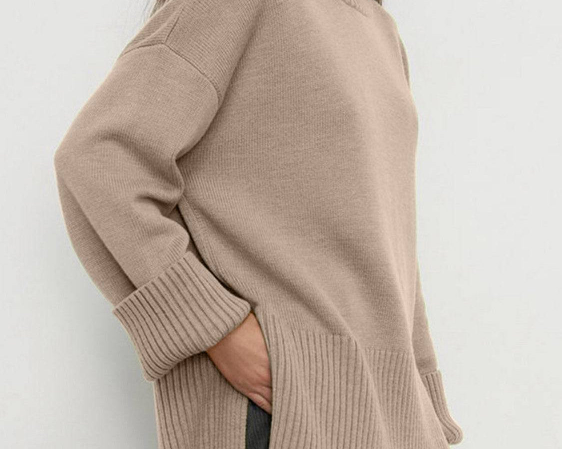 NEWYORKLISTED STYLE COLLECTION: Turtleneck Drop Shoulder Sweater - NEWYORKLISTED