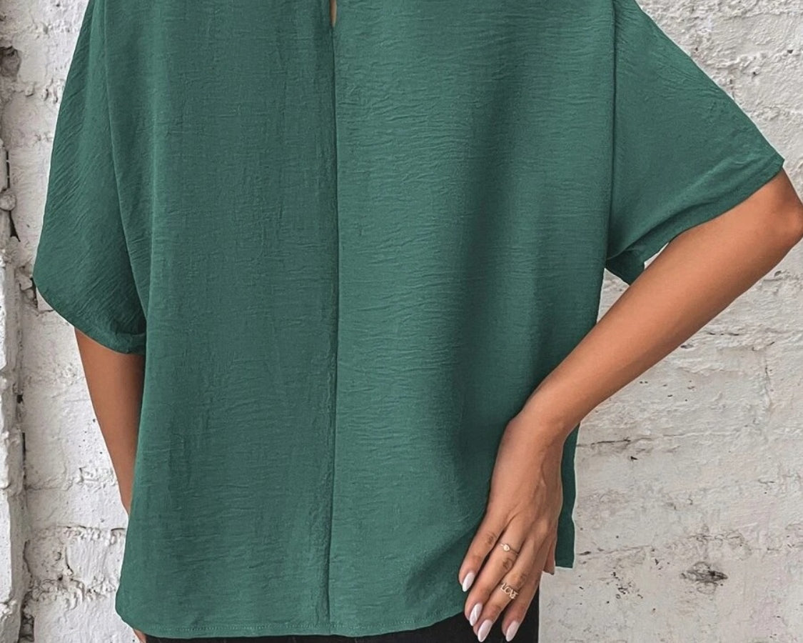 NEWYORKLISTED STYLE COLLECTION: Side Bow Short Sleeve Blouse - NEWYORKLISTED