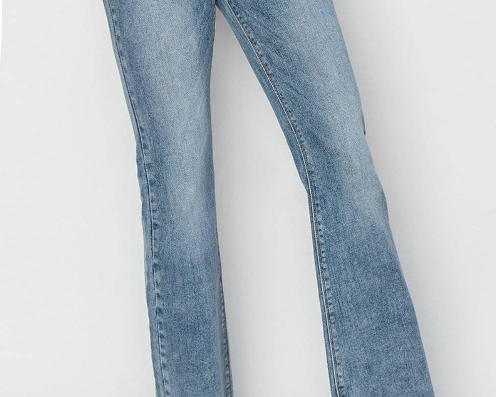 RISEN Full Size Mid Rise Bootcut Jeans - NEWYORKLISTED