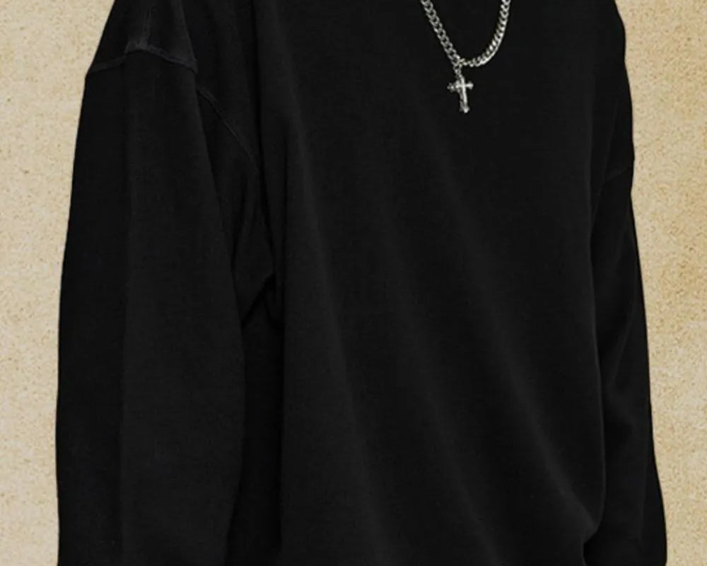 NEWYORKLISTED ATLAS MEN's Round Neck Long Sleeve T-Shirt