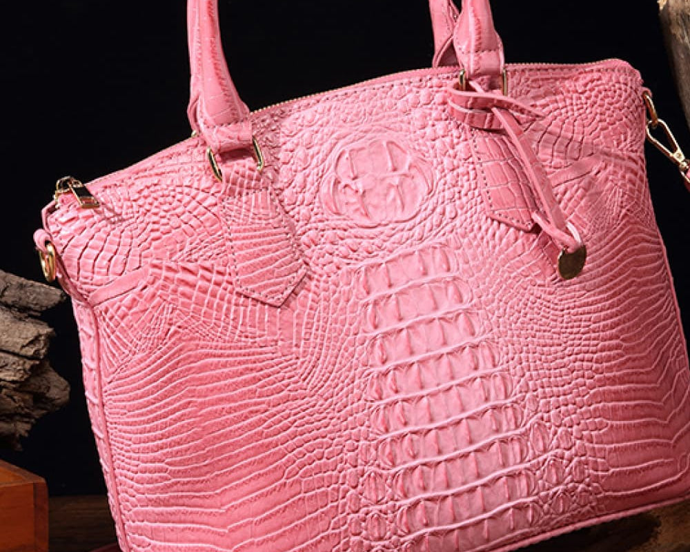 NEWYORKLISTED STYLE COLLECTION: Vegan Leather Crocodile Pattern Handbag - NEWYORKLISTED