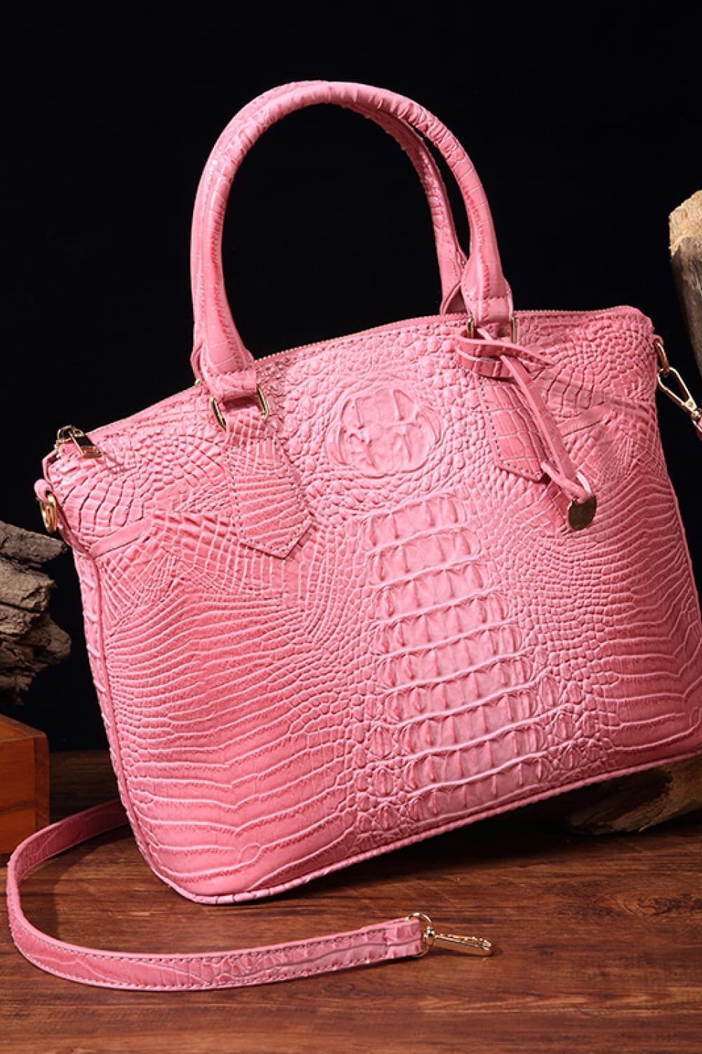 NEWYORKLISTED STYLE COLLECTION: Vegan Leather Crocodile Pattern Handbag - NEWYORKLISTED