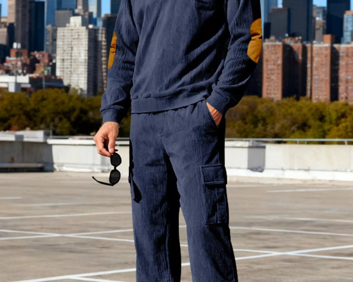 NEWYORKLISTED ATLAS MEN'S COLLECTION – Men's casual long-sleeve top and pants two-piece set, product image 9