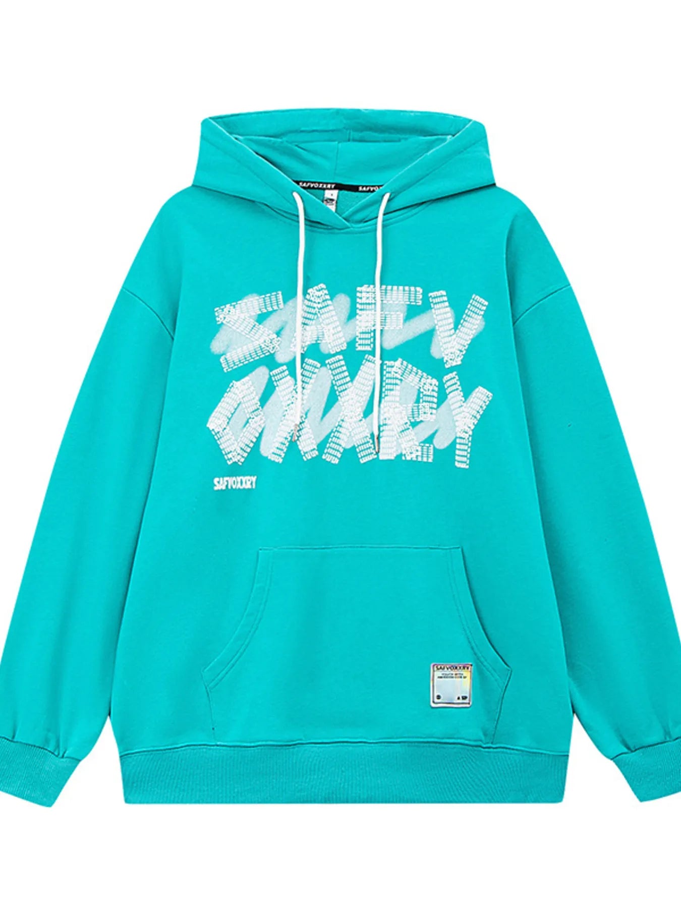 NEWYORKLISTED ATLAS MEN'S COLLECTION: Graffiti Spray Paint Graphic Hoodie with Drawstring Hood