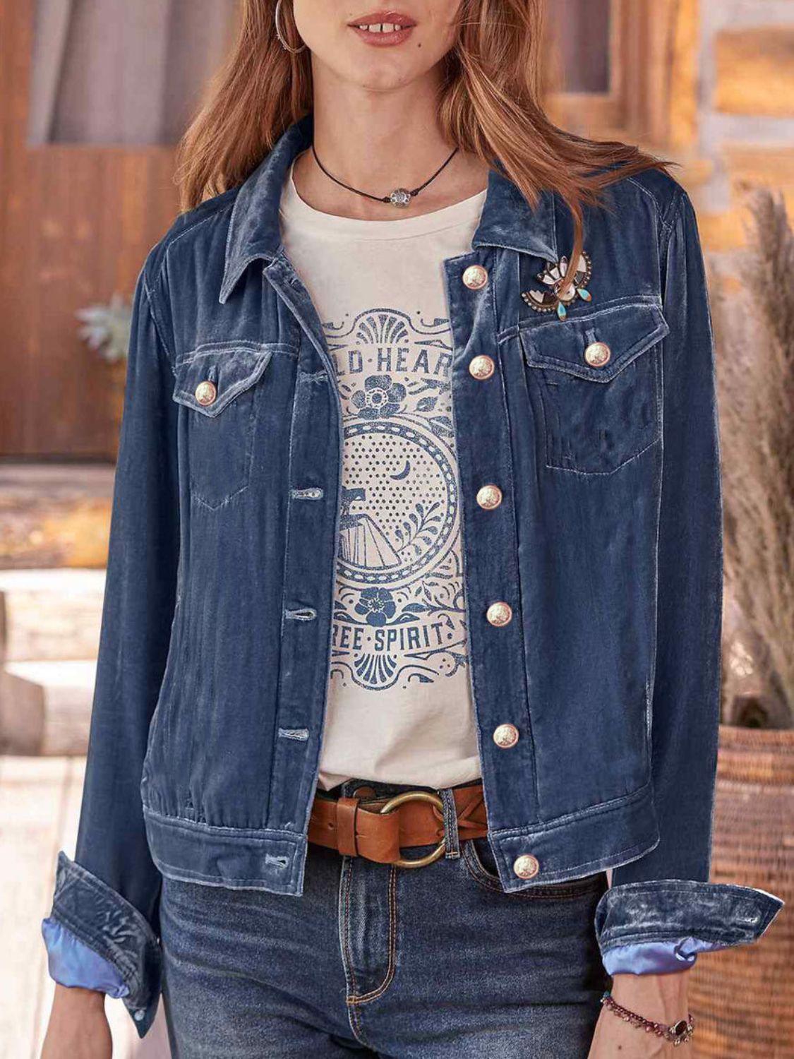 Long Sleeve Jacket with Chest Pockets: NEWYORKLISTED STYLE COLLECTION - NEWYORKLISTED