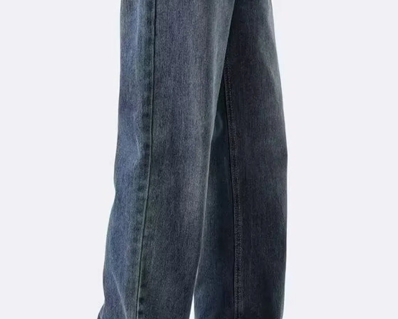 NEWYORKLISTED ATLAS MEN's COLLECTION: Person wearing blue jeans and brown shoes on a white background