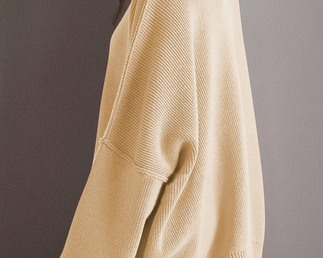 NEWYORKLISTED STYLE COLLECTION: Round Neck Long Sleeve Sweater - NEWYORKLISTED