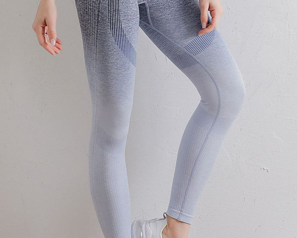 Gradient High Waist Sports Leggings - NEWYORKLISTED