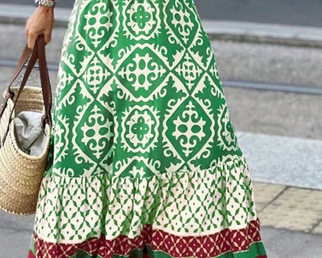 NEWYORKLISTED STYLE COLLECTION: Maxi Print Skirt - NEWYORKLISTED