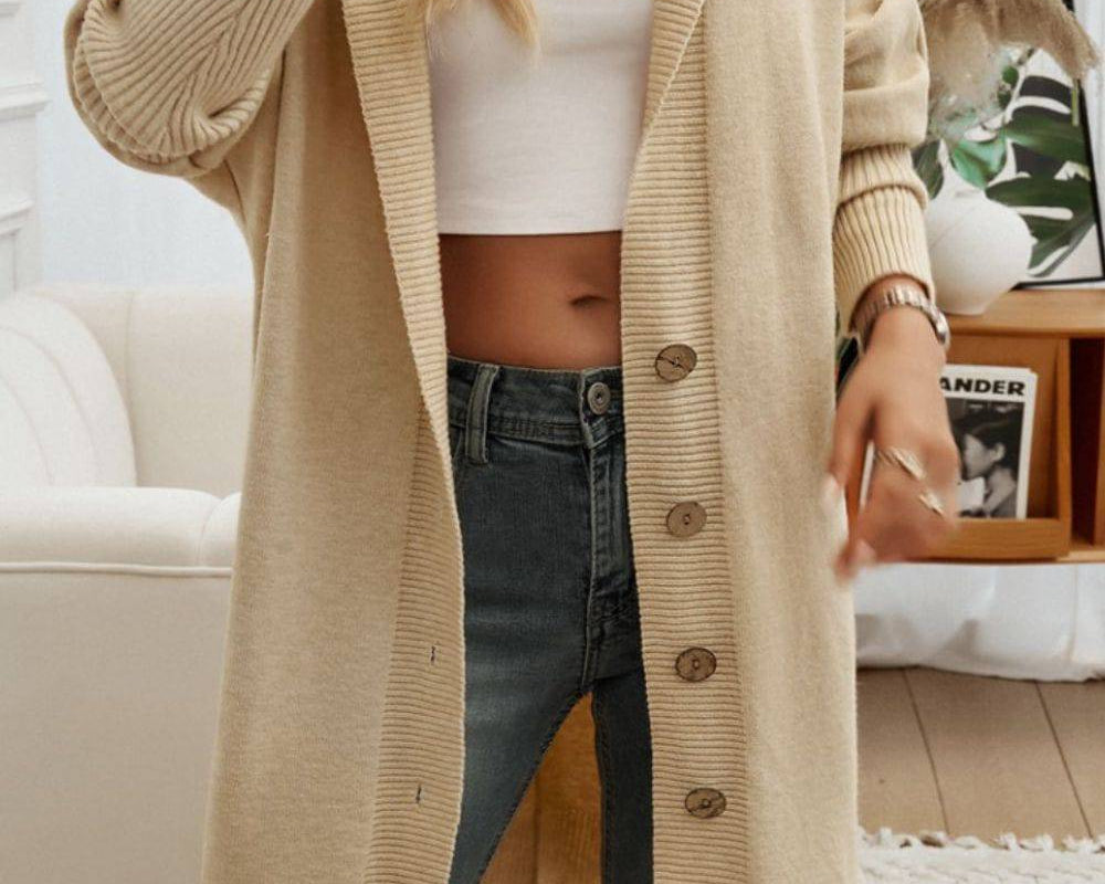 NEWYORKLISTED STYLE COLLECTION: Long Sleeve Hooded Cardigan - NEWYORKLISTED