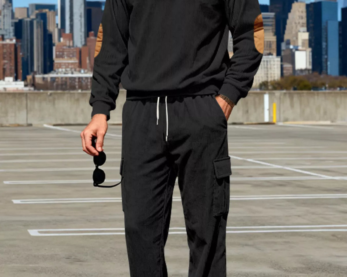 NEWYORKLISTED ATLAS MEN'S COLLECTION – Men's casual long-sleeve top and pants two-piece set, product image 6