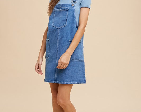 NEWYORKLISTED STYLE COLLECTION: Denim Overall Dress - NEWYORKLISTED