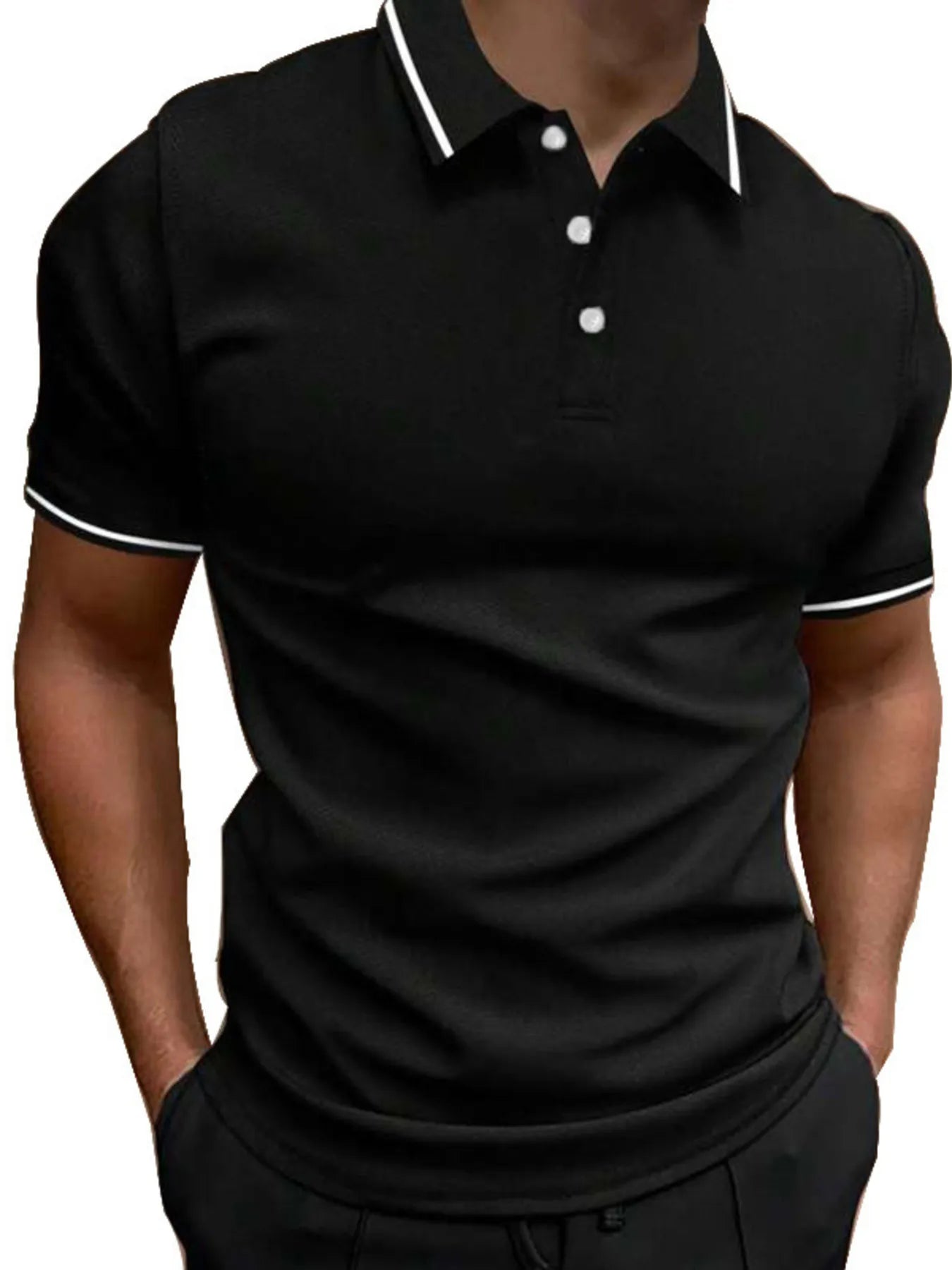 NEWYORKLISTED ATLAS MEN'S COLLECTION: Men's Button Detail Short Sleeve Polo 