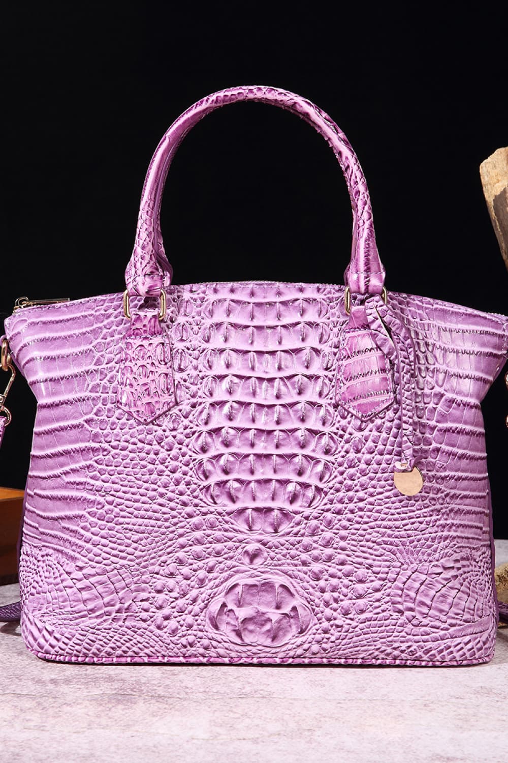 NEWYORKLISTED STYLE COLLECTION: Vegan Leather Crocodile Pattern Handbag - NEWYORKLISTED