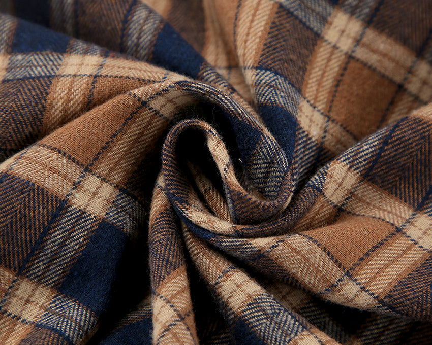 Plaid Button Up Drop Shoulder Shacket - NEWYORKLISTED