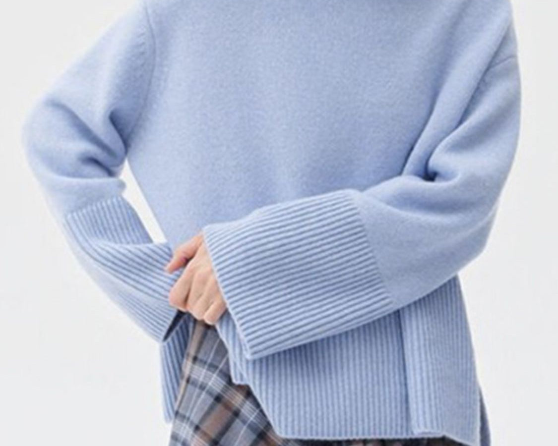 NEWYORKLISTED STYLE COLLECTION: Turtleneck Drop Shoulder Sweater - NEWYORKLISTED