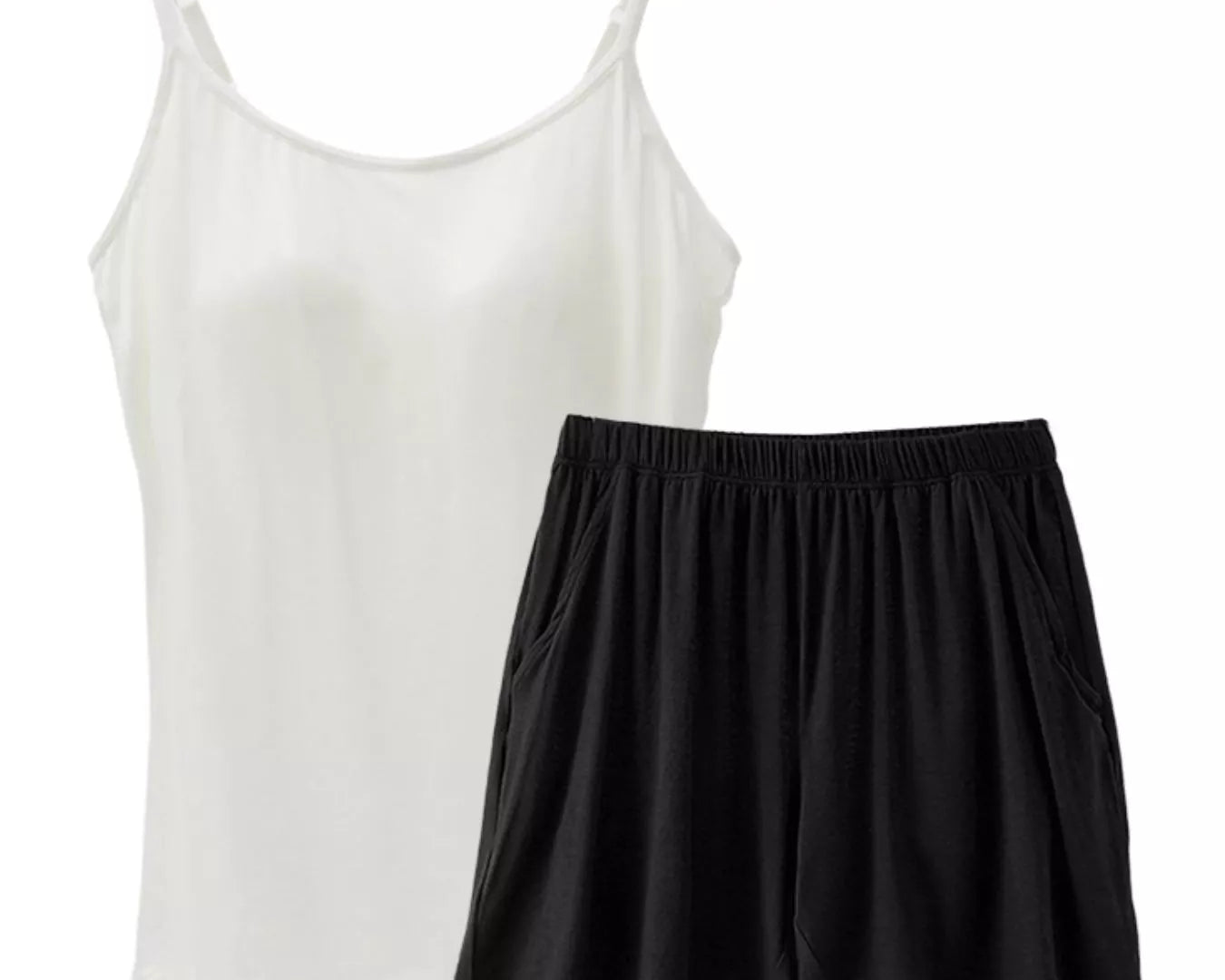 NEWYORKLISTED Intimate Apparel Collection: Plus Size Modal Adjustable Strap Padded Cami and Shorts Set – Buttery-Soft Lounge Set