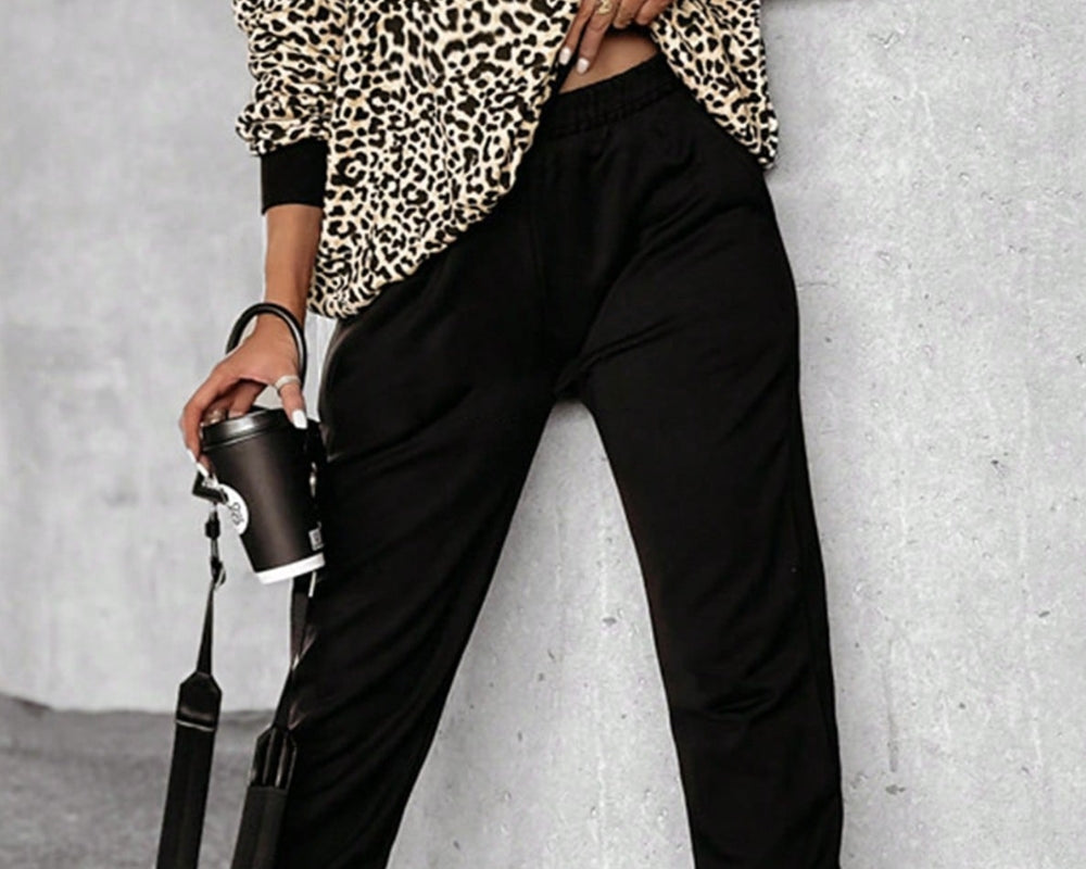 NEWYORKLISTED STYLE COLLECTION: Leopard Print Comfort Top and Pants Set - NEWYORKLISTED