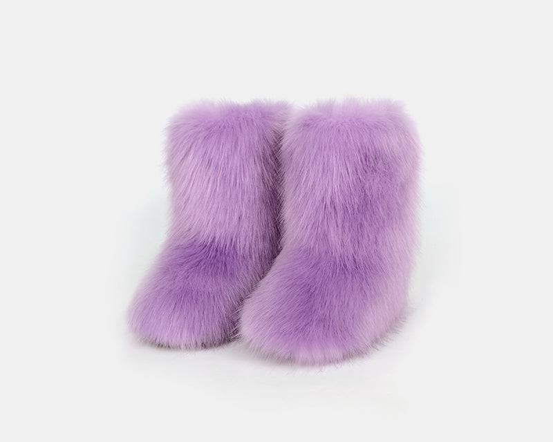 NEWYORKLISTED STYLE COLLECTION: Hug Me Comfort Fuzzy Platform Boots - NEWYORKLISTED