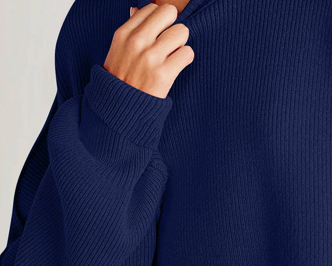 NEWYORKLISTED STYLE COLLECTION: Round Neck Long Sleeve Sweater - NEWYORKLISTED