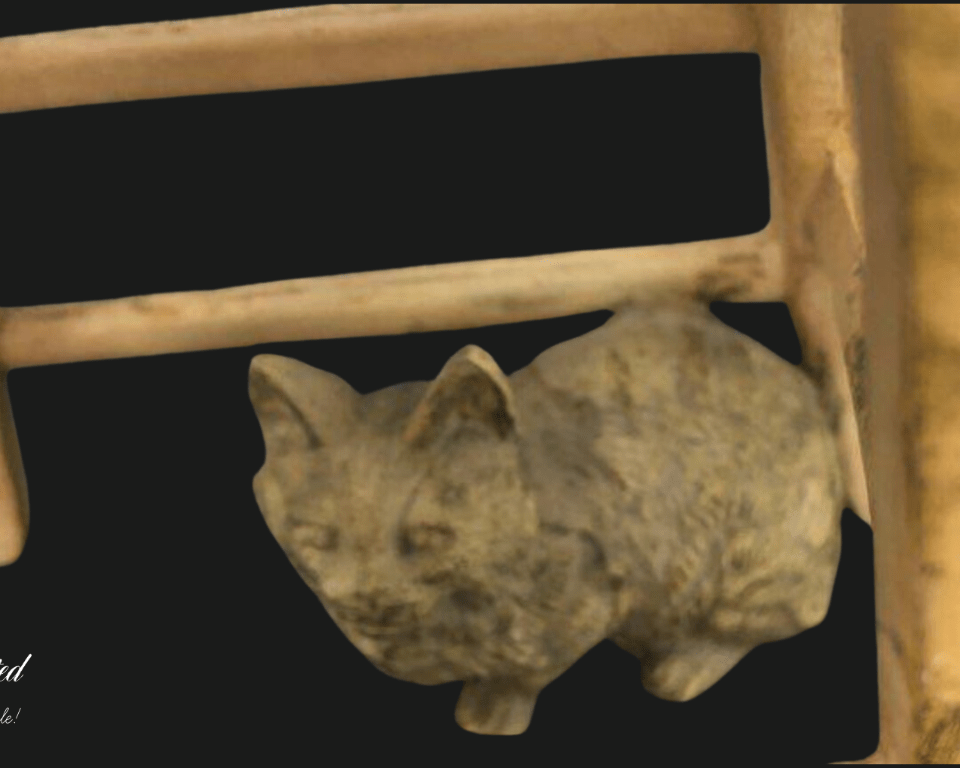 NEWYORKLISTED UNIQUE FINDS COLLECTION: Vintage Juan Clara Figurine: Girl on Chair with Cats – Rare and Original Artwork - NEWYORKLISTED