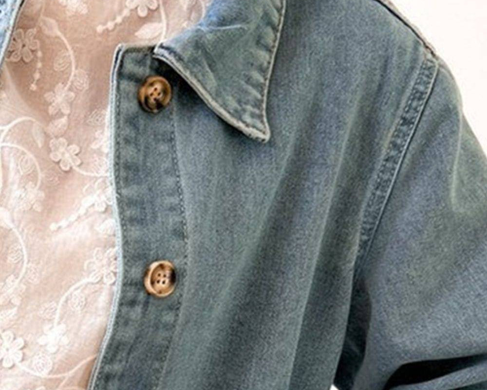 NEWYORKLISTED STYLE COLLECTION Long Sleeve Denim Jacket - NEWYORKLISTED