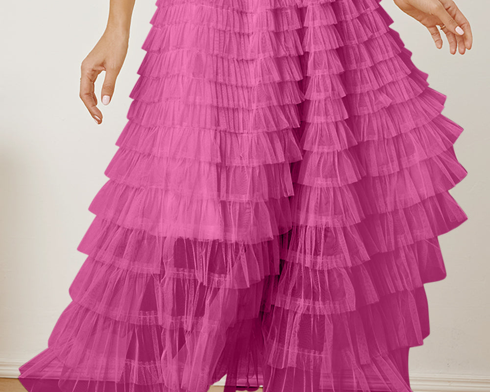 NEWYORKLISTED STYLE COLLECTION: Ruched High Waist Tiered Skirt - NEWYORKLISTED