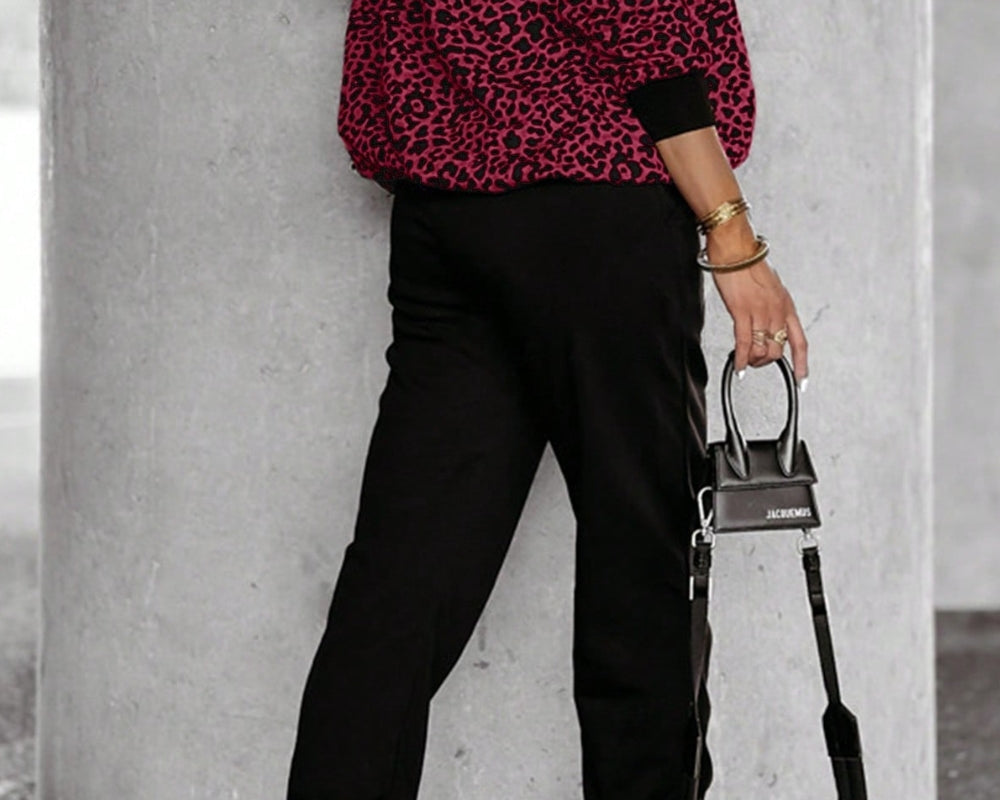 NEWYORKLISTED STYLE COLLECTION: Leopard Print Comfort Top and Pants Set - NEWYORKLISTED