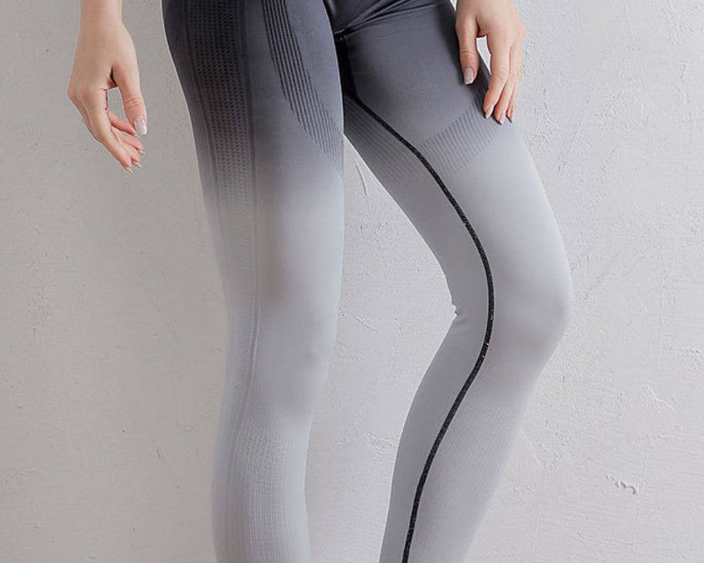 Gradient High Waist Sports Leggings - NEWYORKLISTED