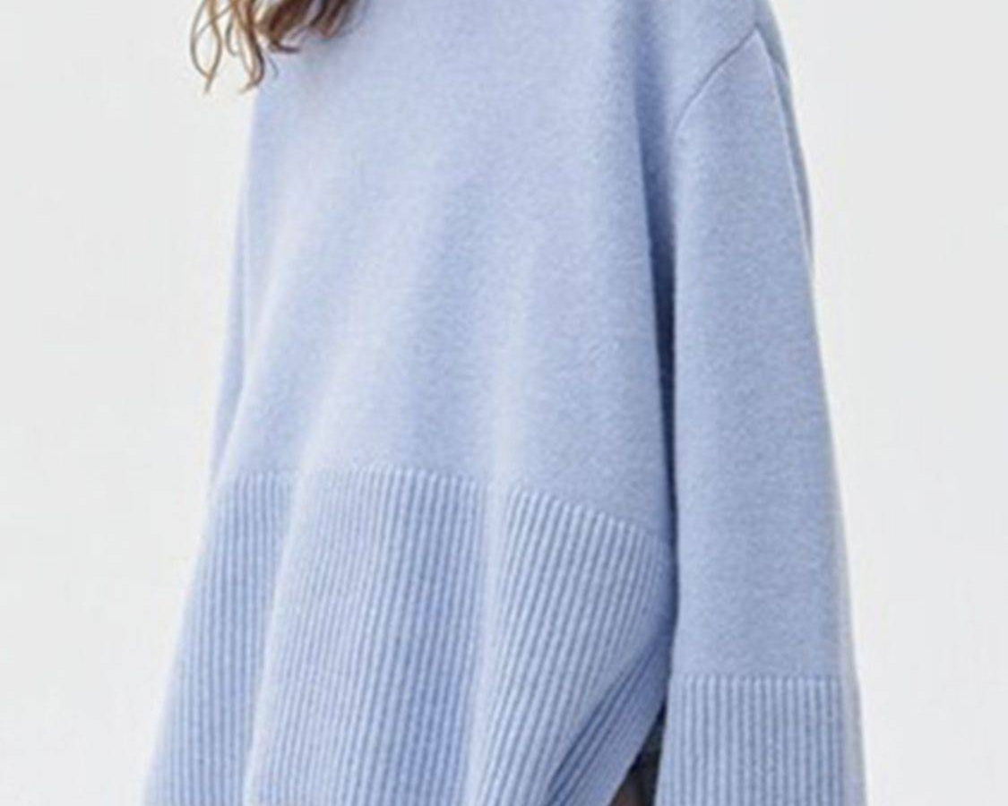 NEWYORKLISTED STYLE COLLECTION: Turtleneck Drop Shoulder Sweater - NEWYORKLISTED