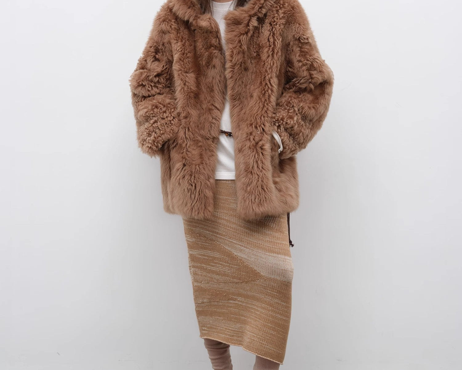 Clouds of Smoke Become Rain Imported Tuscan Hooded Sheepskin - NEWYORKLISTED