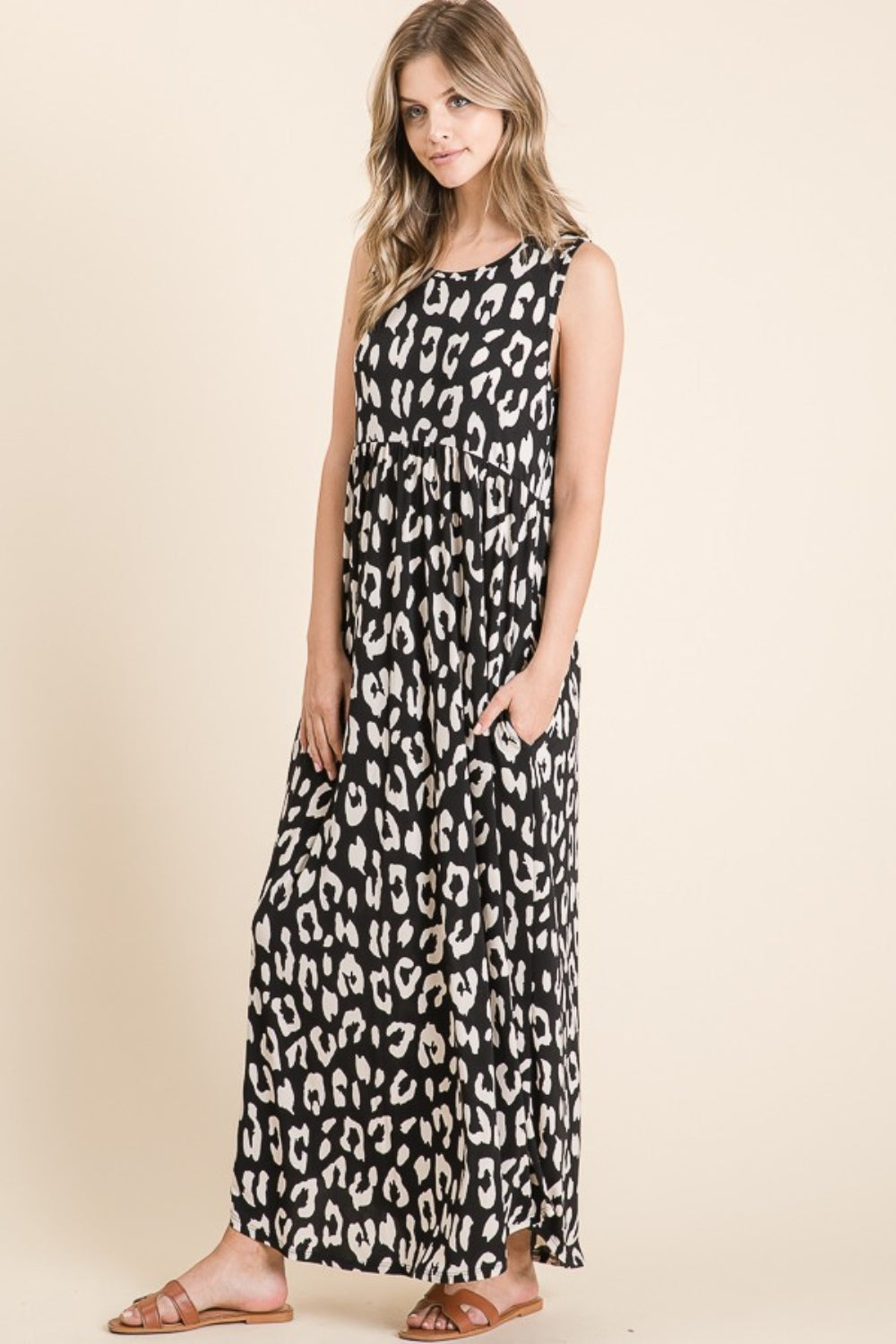 NEWYORKLISTED STYLE COLLECTION: Leopard Maxi Dress with Pockets - NEWYORKLISTED