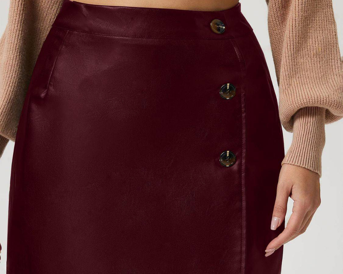 Buttoned High Rise Mini Skirt - NEWYORKLISTED